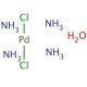 Tetraamminepalladium(II) chloride monohydrate (CAS 13933-31-8) - chemical structure image