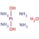 Tetraammineplatinum(II) hydroxide hydrate (CAS 312695-70-8) - chemical structure image