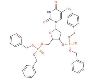 Tetrabenzyl Thymidine-3&prime;,5&prime;-diphosphate - chemical structure image