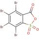 Tetrabromo-2-sulfobenzoic acid cyclic anhydride (CAS 68460-01-5) - chemical structure image
