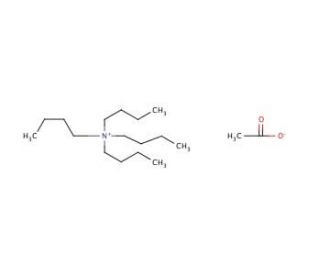 Tetrabutylammonium acetate (CAS 10534-59-5) - chemical structure image
