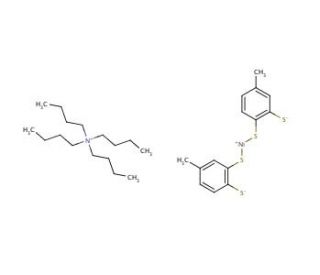 Tetrabutylammonium bis(4-methyl-1,2-benzenedithiolato)nickelate (CAS 15492-42-9) - chemical structure image