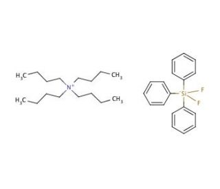 Tetrabutylammonium difluorotriphenylsilicate (CAS 163931-61-1) - chemical structure image