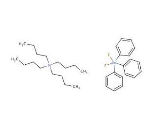 Tetrabutylammonium difluorotriphenylstannate (CAS 139353-88-1) - chemical structure image