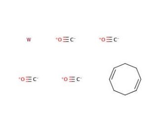 Tetracarbonyl(1,5-cyclooctadiene)tungsten(0) (CAS 12129-70-3) - chemical structure image