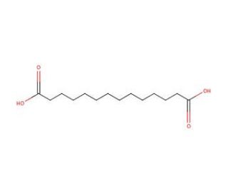 Tetradecanedioic acid (CAS 821-38-5) - chemical structure image