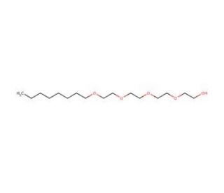 Tetraethylene glycol monooctyl ether (CAS 19327-39-0) - chemical structure image