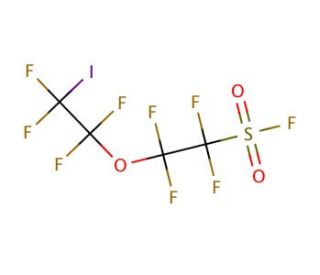 Tetrafluoro-2-(tetrafluoro-2-iodoethoxy)ethanesulfonyl fluoride (CAS 66137-74-4) - chemical structure image