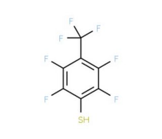 Tetrafluoro-4-(trifluoromethyl)thiophenol (CAS 651-84-3) - chemical structure image