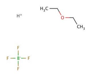 Tetrafluoroboric acid diethyl ether complex (CAS 67969-82-8) - chemical structure image