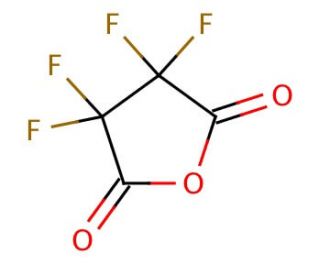 Tetrafluorosuccinic anhydride (CAS 699-30-9) - chemical structure image