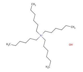 Tetrahexylammonium hydroxide solution (CAS 17756-56-8) - chemical structure image