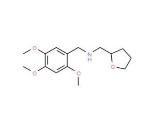 (Tetrahydro-furan-2-ylmethyl)-(2,4,5-trimethoxy-benzyl)-amine - chemical structure image
