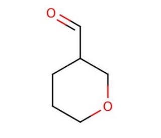 Tetrahydropyran-3-carbaldehyde (CAS 77342-93-9) - chemical structure image