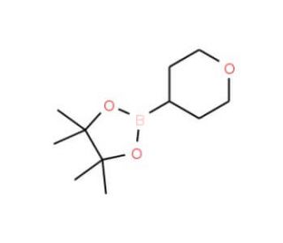 Tetrahydropyran-4-boronic acid pinacol ester (CAS 1131912-76-9) - chemical structure image