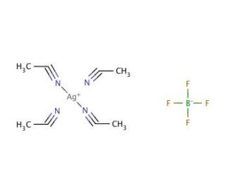 Tetrakis(acetonitrile)silver(I) tetrafluoroborate (CAS 93556-88-8) - chemical structure image