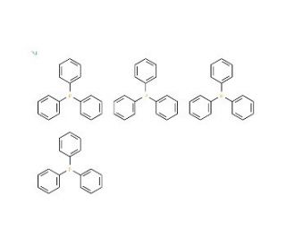 Tetrakis(triphenylphosphine)palladium(0) (CAS 14221-01-3) - chemical structure image