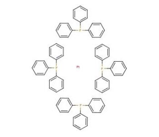Tetrakis(triphenylphosphine)platinum(0) (CAS 14221-02-4) - chemical structure image