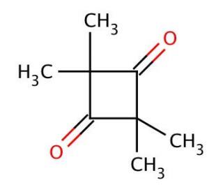 Tetramethyl-1,3-cyclobutanedione (CAS 933-52-8) - chemical structure image