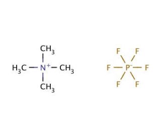 Tetramethylammonium hexafluorophosphate (CAS 558-32-7) - chemical structure image