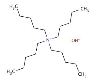 Tetrapentylammonium hydroxide solution (CAS 4598-61-2) - chemical structure image