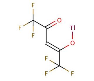 Thallium(I) hexafluoroacetylacetonate (CAS 15444-43-6) - chemical structure image