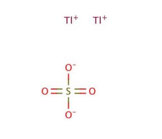 Thallium(I) sulfate (CAS 7446-18-6) - chemical structure image