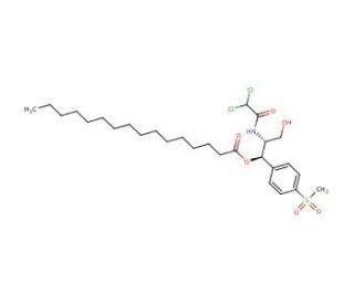 Thiamphenicol Palmitate (CAS 52628-58-7) - chemical structure image