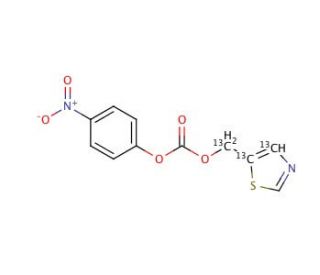 Thiazolylmethyl-4-nitrophenylcarbonate-13C3 - chemical structure image