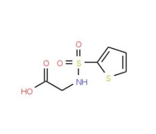 [(thien-2-ylsulfonyl)amino]acetic acid (CAS 82068-09-5) - chemical structure image