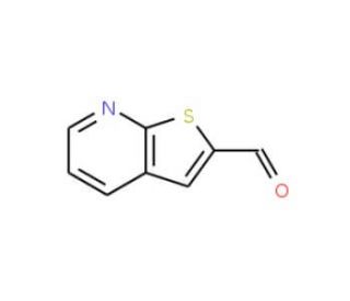 Thieno[2,3-b]pyridine-2-carboxaldehyde (CAS 53174-98-4) - chemical structure image