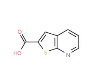 Thieno[2,3-b]pyridine-2-carboxylic acid (CAS 59944-76-2) - chemical structure image