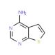 Thieno[2,3-d]pyrimidin-4-ylamine (CAS 14080-56-9) - chemical structure image