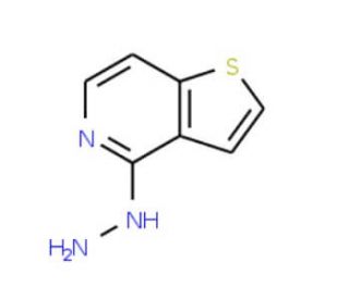 thieno[3,2-c]pyridin-4-ylhydrazine (CAS 27685-95-6) - chemical structure image