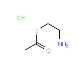 Thioacetic acid S-(2-amino-ethyl) ester hydrochloride (CAS 17612-91-8) - chemical structure image