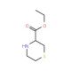 Thiomorpholine-3-carboxylic acid ethyl ester (CAS 58729-31-0) - chemical structure image