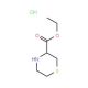 Thiomorpholine-3-carboxylic acid ethyl ester hydrochloride (CAS 159381-07-4) - chemical structure image
