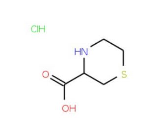 Thiomorpholine-3-carboxylic acid hydrochloride (CAS 96612-95-2) - chemical structure image