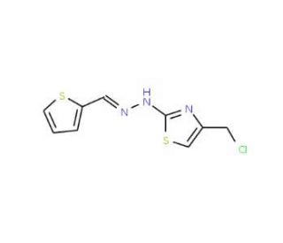 thiophene-2-carbaldehyde [4-(chloromethyl)-1,3-thiazol-2-yl]hydrazone - chemical structure image