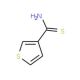 Thiophene-3-carbothioic acid amide (CAS 24044-76-6) - chemical structure image