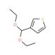Thiophene-3-carboxaldehyde diethyl acetal (CAS 3199-44-8) - chemical structure image
