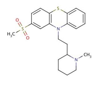 Thioridazine 2-Sulfone (CAS 14759-06-9) - chemical structure image