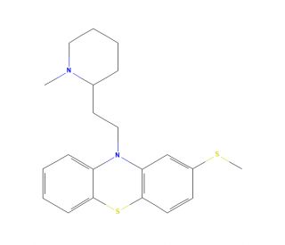 Thioridazine (CAS 50-52-2) - chemical structure image