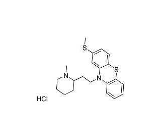Thioridazine Hydrochloride (CAS 130-61-0) - chemical structure image