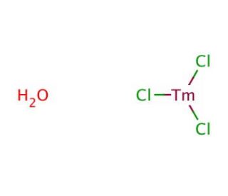 Thulium(III) chloride hexahydrate (CAS 1331-74-4) - chemical structure image
