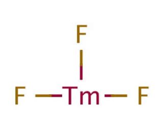 Thulium(III) fluoride (CAS 13760-79-7) - chemical structure image