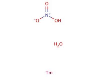 Thulium(III) nitrate pentahydrate (CAS 36548-87-5) - chemical structure image