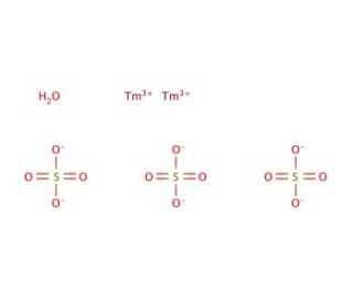 Thulium(III) sulfate octahydrate (CAS 13778-40-0) - chemical structure image