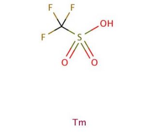 Thulium(III) trifluoromethanesulfonate (CAS 141478-68-4) - chemical structure image