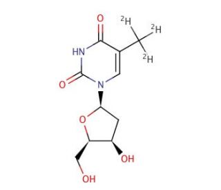 Thymidine, Methyl-d3 (CAS 74848-84-3&#0;) - chemical structure image